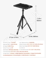 Reguliuojamas Dviračio Stalo Stovas su Trikojio Atrama - Image 7