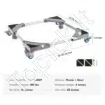 Reguliuojamas Kilnojamas Stovas Skalbimo Mašinai / Mini Šaldytuvui (181 kg) - Image 6