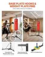 Reguliuojamas, Sustiprintas Bokso Maišo Stovas, Plienas, Maks. Apkrova 65 kg - Image 2