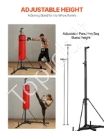 Reguliuojamas, Sustiprintas Bokso Maišo Stovas, Plienas, Maks. Apkrova 65 kg - Image 3