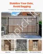 Reguliuojamas Universalus Vartų Rėmo Rinkinys  (1016-1829 mm) | Juodas Plienas | Lengvas Montavimas - Image 2