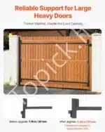 Reguliuojamas Universalus Vartų Rėmo Rinkinys  (1016-1829 mm) | Juodas Plienas | Lengvas Montavimas - Image 4