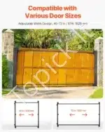 Reguliuojamas Universalus Vartų Rėmo Rinkinys  (1016-1829 mm) | Juodas Plienas | Lengvas Montavimas - Image 5