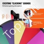 Reguliuojamo Aukščio Laimės Rato Stovas, 14 Spalvotų Skyrių, Rato Skersmuo 601 mm - Image 3