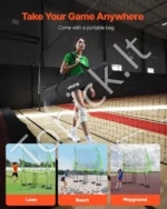 Reguliuojamo Aukščio Nešiojamas Tinklinio Treniruočių Tinklas - Image 6