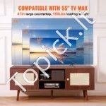 Retro Stiliaus TV Komoda (120x40x49 cm), Riešuto Spalvos - Image 3
