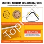 Saugos Spintelė Degiems Skysčiams (170 Litrų), Geltona, 109 x 46 x 166 cm, Dvigubas Plienas - Image 3