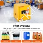 Saugos Spintelė Degiems Skysčiams (41.6 Litrų), 43 x 43 x 46.3 cm, Cinkuotas Plienas - Image 6