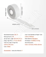 Savaime Klijuojanti Gipso Kartono Juosta 36 vnt., Stiklo Pluošto Tinklelis, 50 mm x 45 m - Image 7