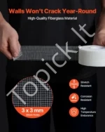 Savaime Klijuojanti Gipso Kartono Juosta 36 vnt., Stiklo Pluošto Tinklelis, 50 mm x 45 m - Image 3