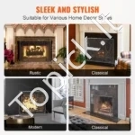 Senovinio Stiliaus Židinio Apsauga nuo Žiežirbų, Geležinė, Plotis 906 mm - Image 2