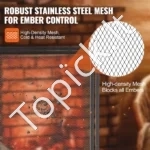 Senovinio Stiliaus Židinio Apsauga nuo Žiežirbų, Su Atidaromomis Durelėmis, Geležis - Image 3