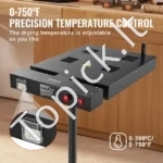 Šilkografijos Džiovintuvas (Flash Dryer) 45 x 45 cm, 3000 W, Reguliuojama Temp. 0-399 ℃, 360° Pasukimas - Image 4