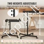 Šilkografijos Džiovintuvas (Flash Dryer) 45 x 45 cm, 3000 W, Reguliuojamas Aukštis, 360° Pasukimas - Image 5