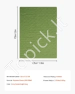 Šiltas Kelioninis Flisinis Pledas Iškyloms, 208 x 140 cm, 330 GSM Tankis, Žalia-Pilka Spalva, Atsparus Vandeniui - Image 6