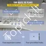 Skaidri Akrilinė Spintelė Telefonams Su 10 Skyrių, 53 x 18 x 21,5 cm, Su Užraktais Ir Rakteliais - Image 4