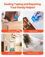 Skaidri Pakavimo Juosta Siuntoms su Dozatoriumi, 6 Ritinėliai, 47.8 mm x 22.86 m, Storis 0.068 mm - Image 6