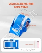 Skaidri Pakavimo Juosta Siuntoms su Dozatoriumi, 6 Ritinėliai, 47.8 mm x 22.86 m, Storis 0.068 mm - Image 2