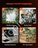 Skaidrios Akrilo (Plexiglas) Plokštės, 2 vnt., 610 mm x 914 mm x 6 mm, PMMA - Image 7