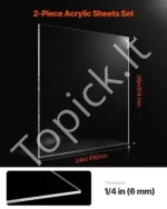 Skaidrios Akrilo (Plexiglas) Plokštės, 2 vnt., 610 mm x 914 mm x 6 mm, PMMA - Image 2