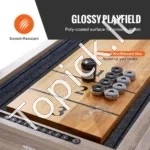 Stalas 2-in-1: Amerikietiškas Boulingas Ir Šaflbordas – Tvirtas MDF, 351 cm Ilgio - Image 3