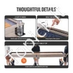 Stalas 2-in-1: Amerikietiškas Boulingas Ir Šaflbordas – Tvirtas MDF, 351 cm Ilgio - Image 5