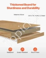 Stalas-Lentyna, medžio spalvos, 1 Aukšto, 94 x 24 x 73 cm. Kompiuterio/Biuro Stalo Organizatorius - Image 4