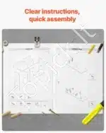 Stalas/lentyna Monitoriaus Stovas. juoda, 2 Aukštų, 94,5 x 24,1 x 73,4 cm - Image 5