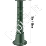 Stilingas Rankinio Vandens Siurblio Stovas, Ketaus, Žalias, 228.6 x 228.6 x 660 mm - Image 8