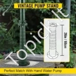 Stilingas Rankinio Vandens Siurblio Stovas, Ketaus, Žalias, 228.6 x 228.6 x 660 mm - Image 2