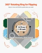 Sukama Puzlės Lenta (Stovas) 1000 Detalių, su 4 Stalčiais, Pušies Mediena, Matmenys 760 x 560 x 32 mm - Image 3