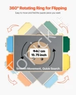 Sukama Puzlės Lenta (Stovas) 1500 Detalių, Su 4 Spalvotais Filco Stalčiais, Pušies Mediena - Image 3