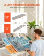 Sukama Puzlės Lenta (Stovas) 1500 Detalių, Su 4 Spalvotais Filco Stalčiais, Pušies Mediena - Image 5