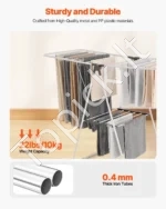 Sulankstoma 2 aukštų drabužių džiovyklė (138,5 x 60 x 100 cm) - Image 3