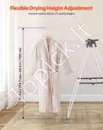 Sulankstoma 2 aukštų drabužių džiovyklė (138,5 x 60 x 100 cm) - Image 4