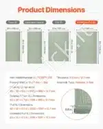 Sulankstoma Japoniška Tatamio Grindų Danga/Gultas iš Nendrių Žolės. 211 x 140 x 1.3 cm, Natūrali Spalva - Image 2