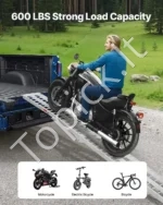 Sulankstoma Pakrovimo Rampa Keturračiams/Motociklams, 3050 mm x 295 mm, 272 kg, Aliuminis - Image 2