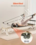 Sulankstomas Pilates Reformeris, Aliuminio/Plieno Rėmas, 208 x 56 x 72,5 cm (Išskleistas), Iki 181,44 kg - Image 4