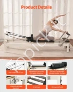 Sulankstomas Pilates Reformeris, Aliuminio/Plieno Rėmas, 208 x 56 x 72,5 cm (Išskleistas), Iki 181,44 kg - Image 5