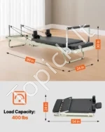 Sulankstomas Pilates Reformeris (Pilateso Mašina) Iš Plieno, 252 x 62 x 77 cm, Iki 181,44 kg - Image 7