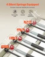 Sulankstomas Pilates Reformeris (Pilateso Mašina) Iš Plieno, 252 x 62 x 77 cm, Iki 181,44 kg - Image 2