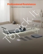 Sulankstomas Pilates Reformeris (Pilateso Mašina) Iš Plieno, 252 x 62 x 77 cm, Iki 181,44 kg - Image 3