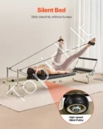 Sulankstomas Pilates Reformeris (Pilateso Mašina) Iš Plieno, 252 x 62 x 77 cm, Iki 181,44 kg - Image 4