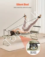 Sulankstomas Pilates Reformeris (Pilateso Mašina) Metalinis, 208 x 56 cm (Išskleistas), Iki 181,44 kg - Image 4