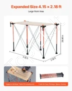 Sulankstomas darbo stovo rėmas 1135 kg Talpa, 1266×665×733 mm, Nešiojamas, su Krepšiu - Image 4