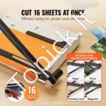 Svertinė Popieriaus Giljotina A3/A4, 16 Lapų, 381 mm Pjovimo Ilgis - Image 2