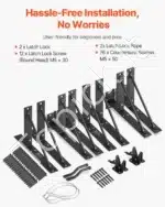 T formos Kampinių Vartų Rėmo Sutvirtinimo Rinkiniai Nuo Nusileidimo| 2 VNT. Komplektas (305 x 195 x 38 mm) - Image 6