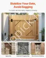 T formos Kampinių Vartų Rėmo Sutvirtinimo Rinkiniai Nuo Nusileidimo| 2 VNT. Komplektas (305 x 195 x 38 mm) - Image 2