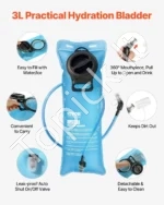 Taktinė Hidratacinė Kuprinė su 3L TPU Gertuve, 600D Oxford Audinys - Image 2