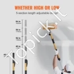 Teleskopinė Rankena Tinkavimo Apdailos Dėžei, Ištraukiama nuo 102 cm iki 161,8 cm, Reguliuojama, Aliuminio Lydinys - Image 4